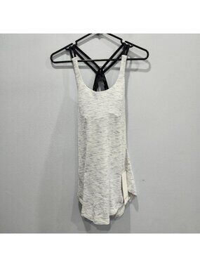 Lululemon Moment To Movement 2-In-1 Tank Tiger Space Dye Hail White / Black